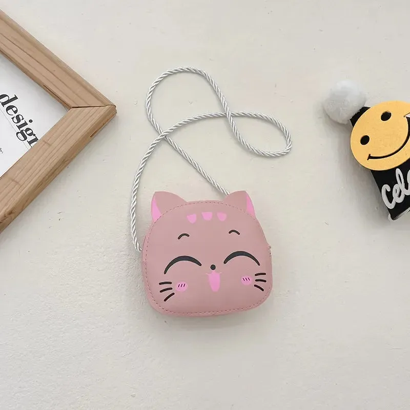Children Messenger Bag Cute Cat Children Fashion Coin Purses and Handbags Cute Boy Girl Mini Shoulder Bag