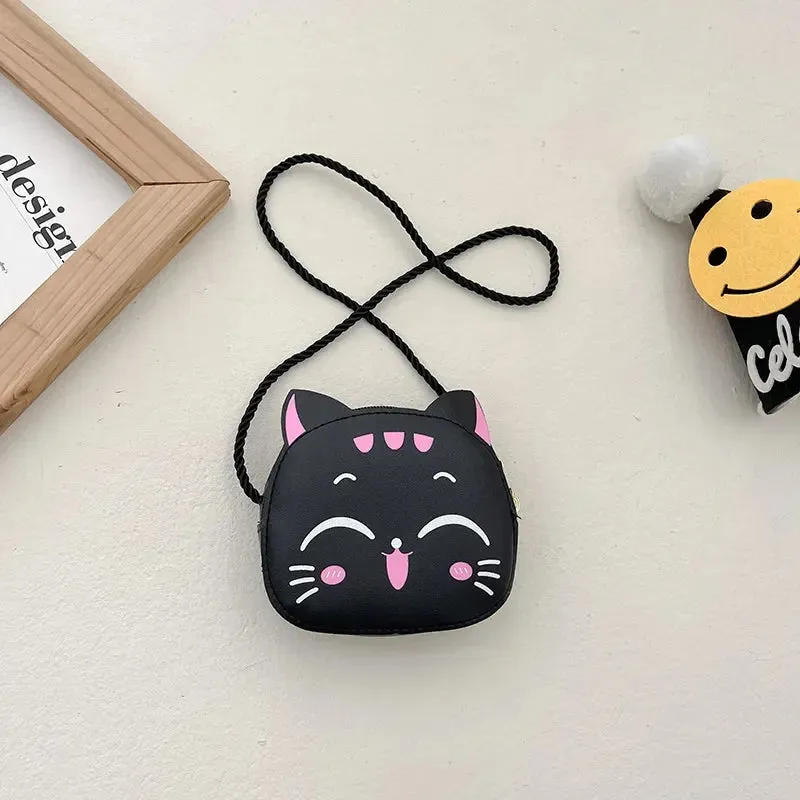 Children Messenger Bag Cute Cat Children Fashion Coin Purses and Handbags Cute Boy Girl Mini Shoulder Bag