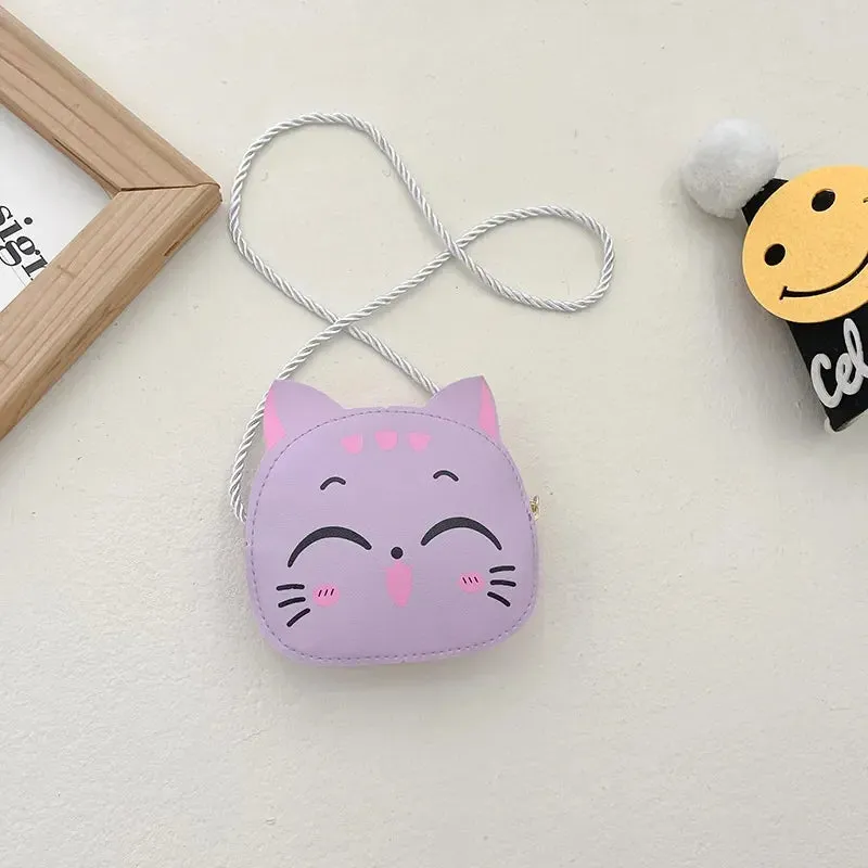 Children Messenger Bag Cute Cat Children Fashion Coin Purses and Handbags Cute Boy Girl Mini Shoulder Bag