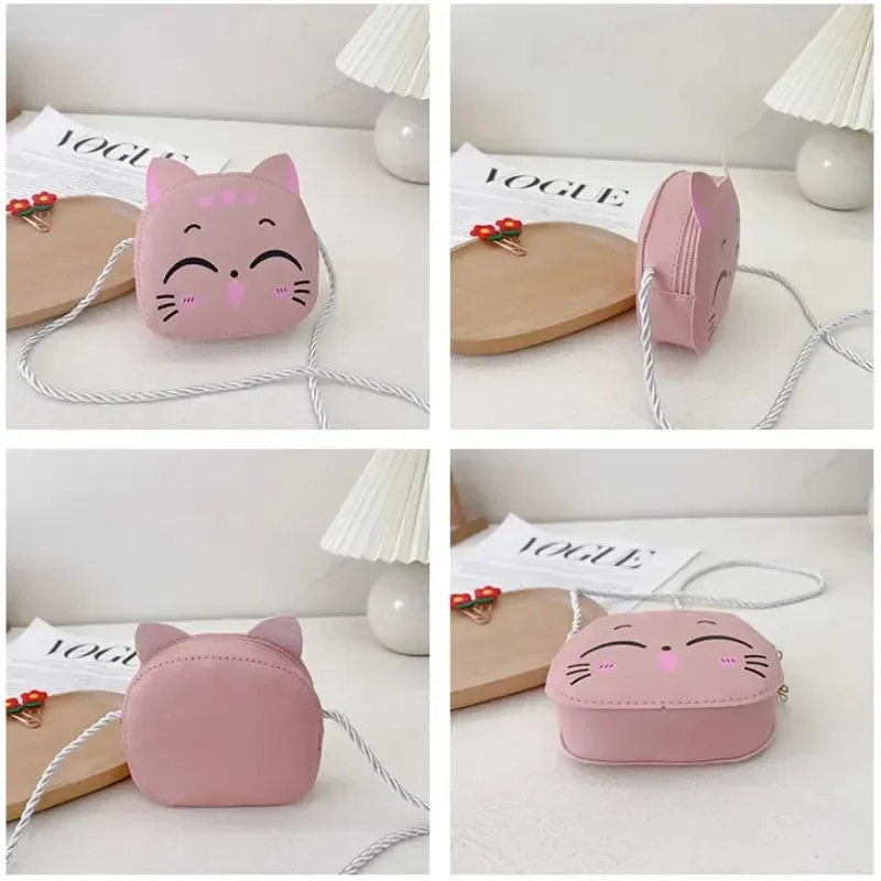 Children Messenger Bag Cute Cat Children Fashion Coin Purses and Handbags Cute Boy Girl Mini Shoulder Bag