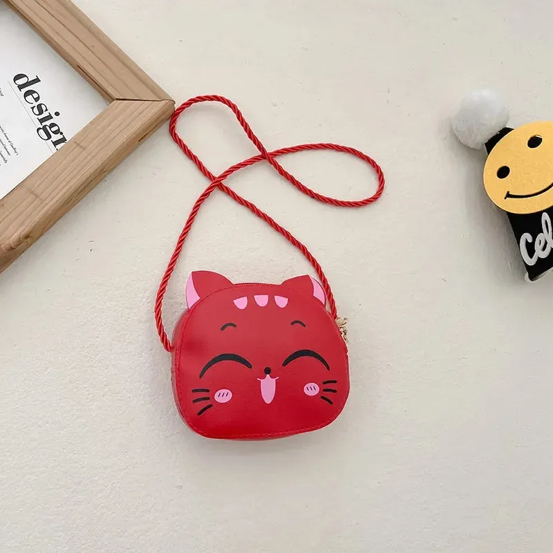 Children Messenger Bag Cute Cat Children Fashion Coin Purses and Handbags Cute Boy Girl Mini Shoulder Bag
