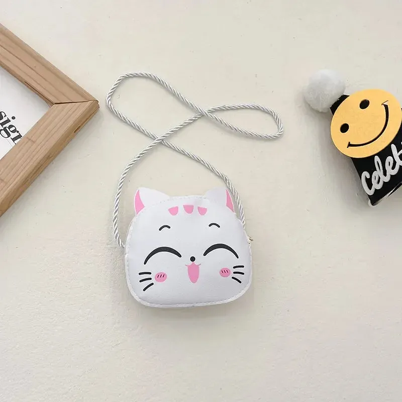Children Messenger Bag Cute Cat Children Fashion Coin Purses and Handbags Cute Boy Girl Mini Shoulder Bag