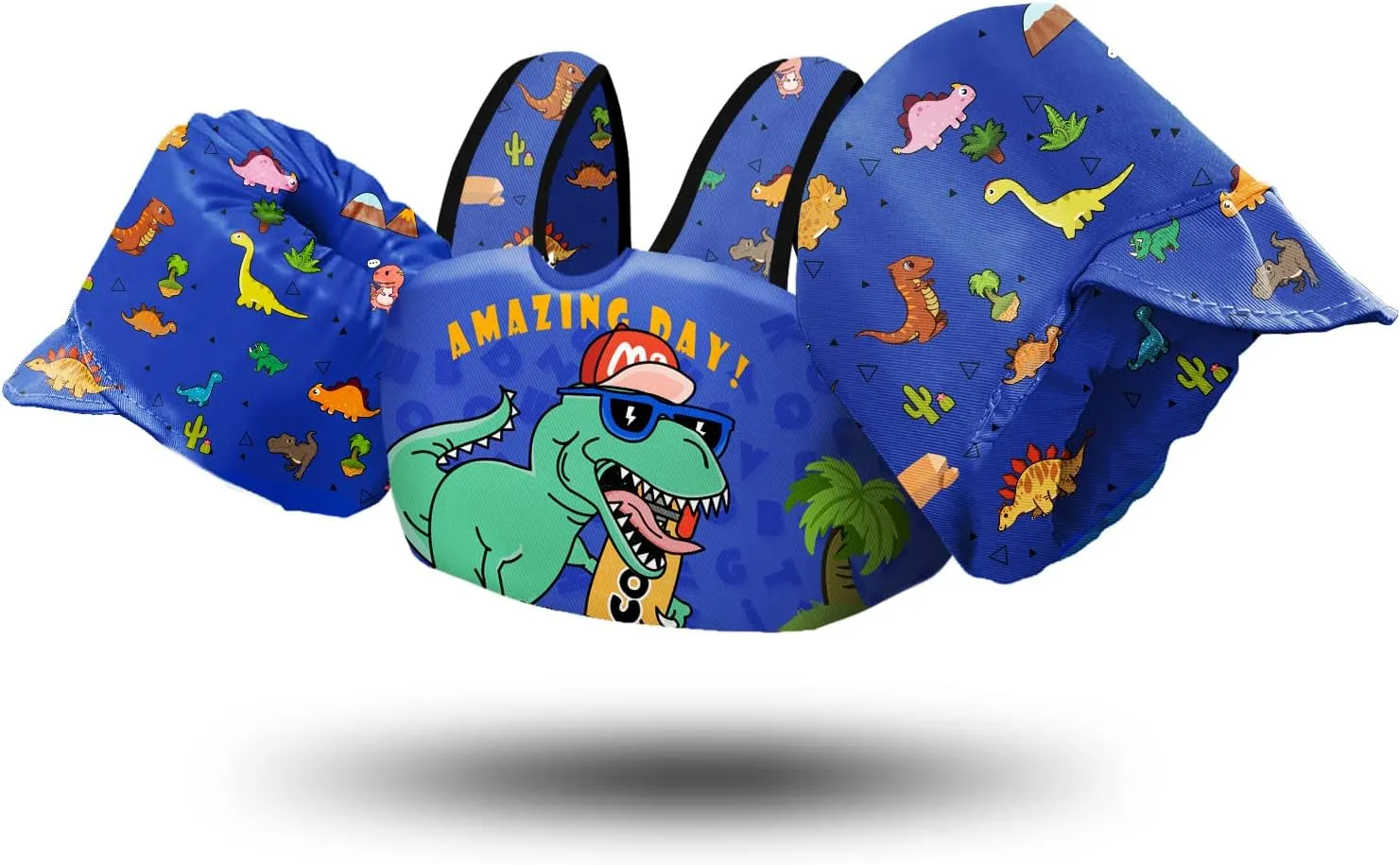 Chriffer Kids Swim Vest Life Jacket for 30-55 Pounds Boys and Girls, Toddler Floaties with Shoulder Harness Arm Wings for 2,3,4,5,6,7 Years Old Baby
