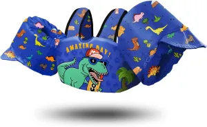 Chriffer Kids Swim Vest Life Jacket for 30-55 Pounds Boys and Girls, Toddler Floaties with Shoulder Harness Arm Wings for 2,3,4,5,6,7 Years Old Baby