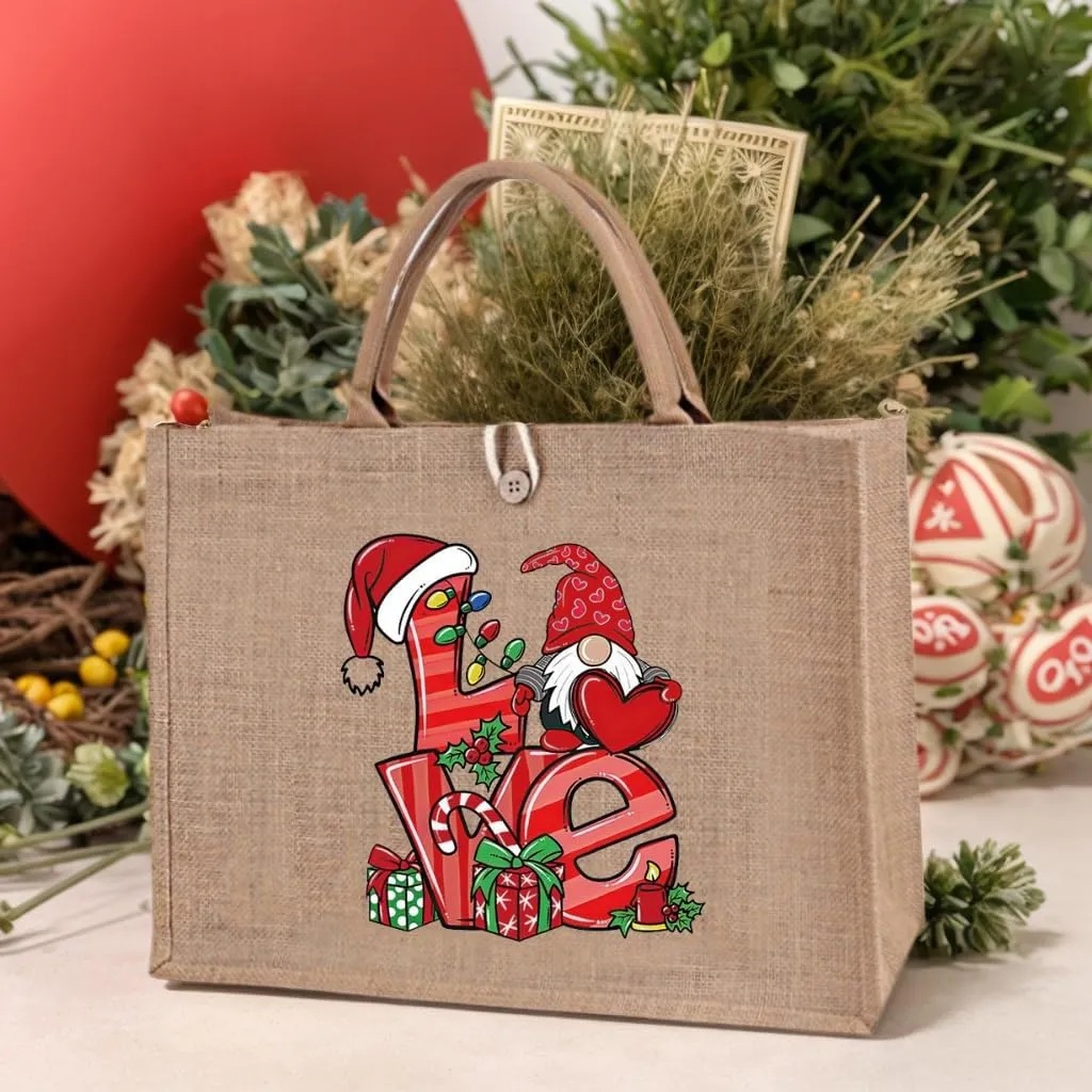 Christmas Gift Bags Reusable Large Weaving Beach Travel Tote Straw Bag for Women