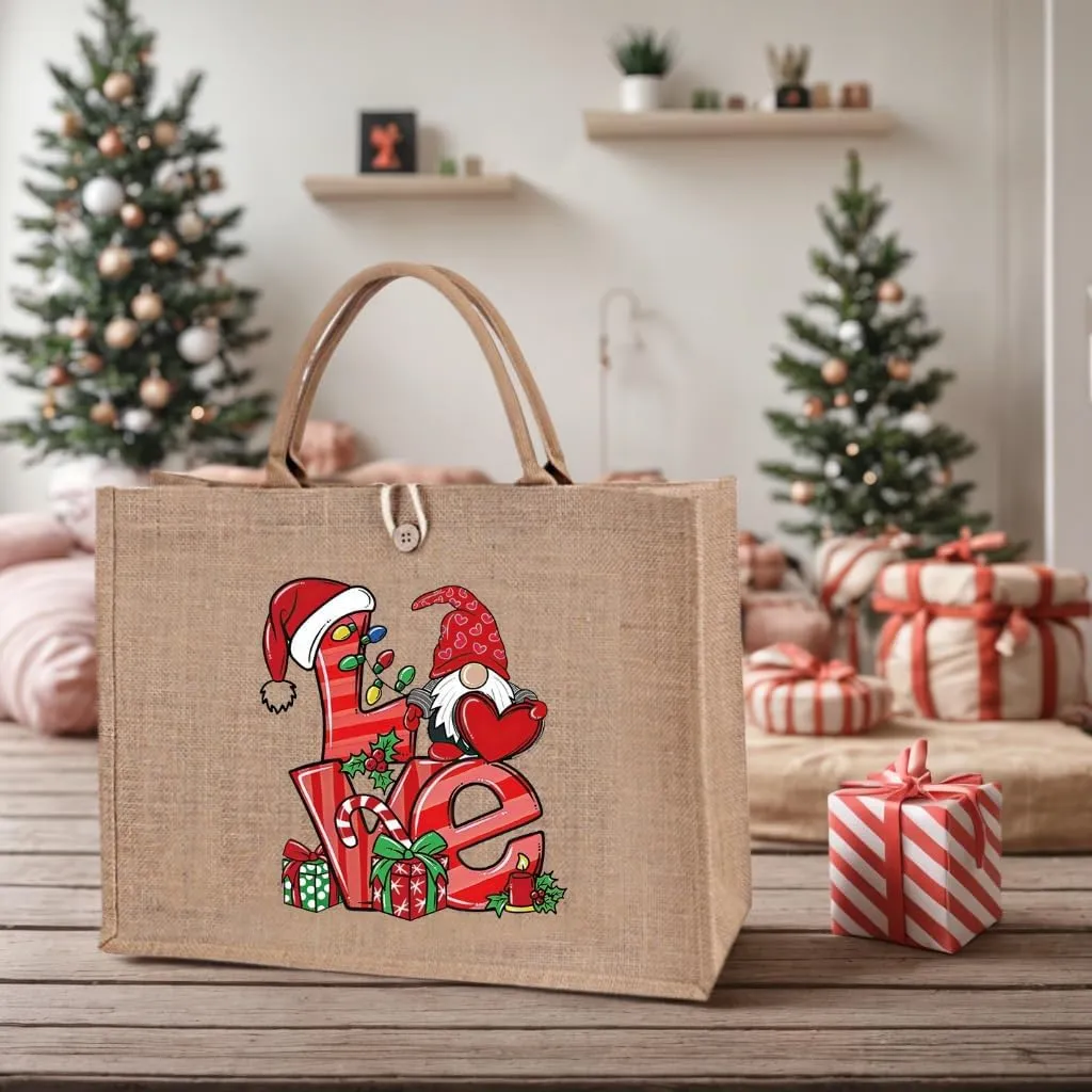Christmas Gift Bags Reusable Large Weaving Beach Travel Tote Straw Bag for Women