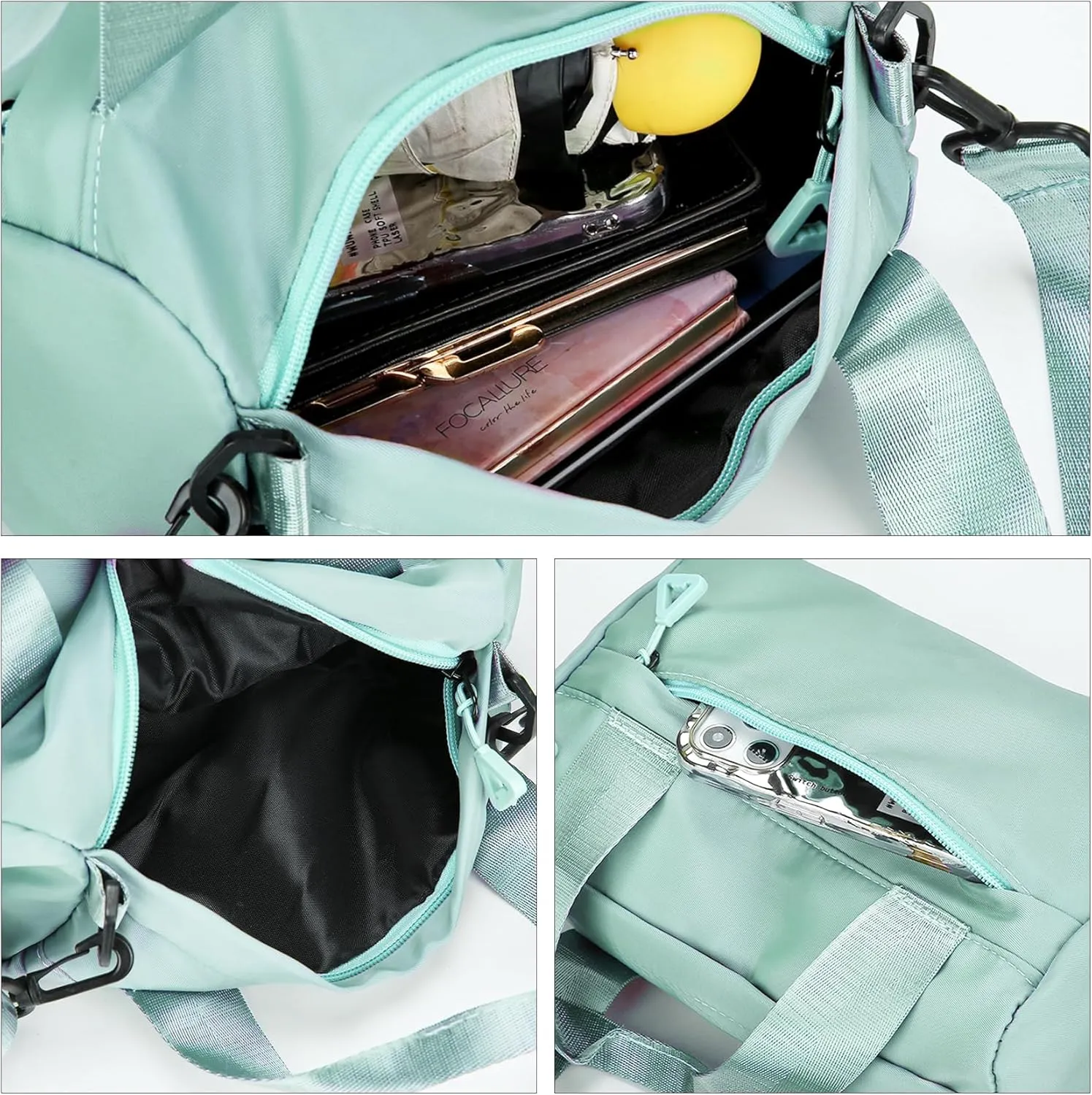 ChuLian Mini Gym Bag for Women Men Small Gym Tote Bag Travel Duffle Bag Cute Workout Sport Bag