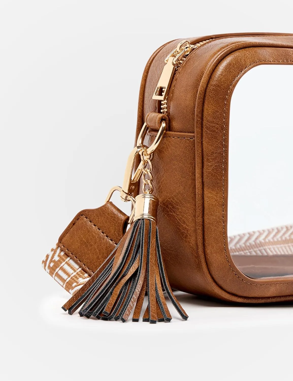 Clear Bag for Stadium Events, Clear Purse Stadium Approved Crossbody Bag for Concerts Sports Festivals Events Women