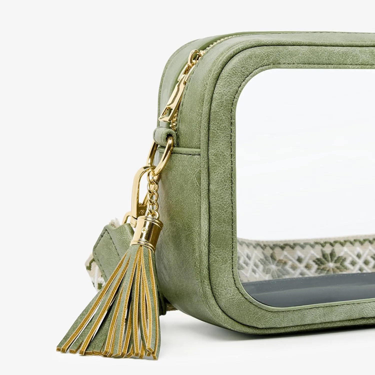 Clear Bag for Stadium Events, Clear Purse Stadium Approved Crossbody Bag for Concerts Sports Festivals Events Women