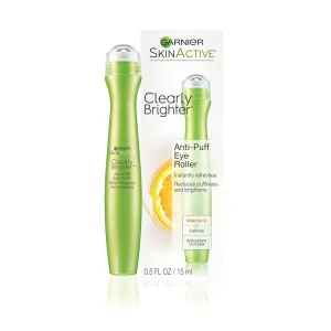 Clearly Brighter Anti-Puff Eye Roller, Dark Circles under Eye Treatment with Caffeine and Vitamin C, 0.5 Fl Oz (15Ml), 1 Count (Packaging May Vary)