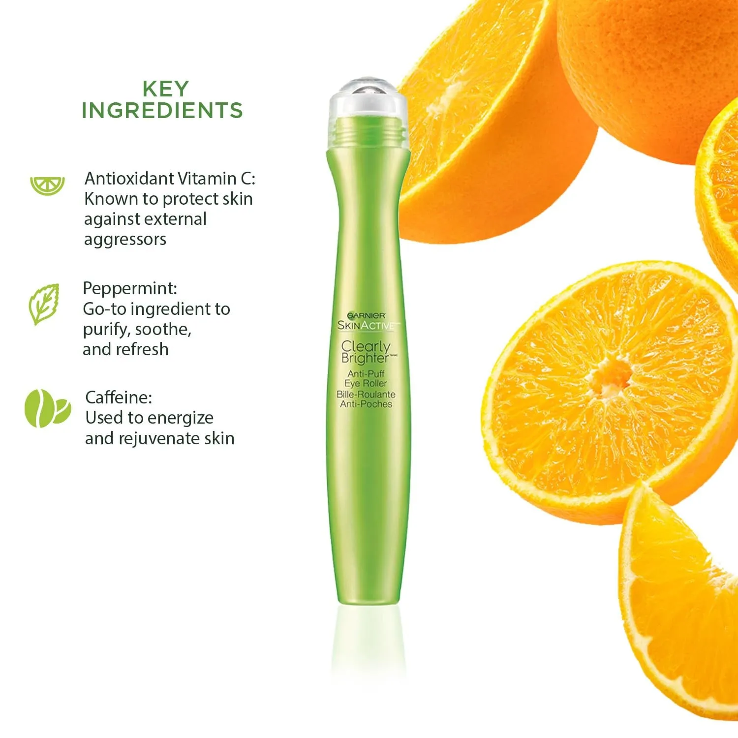 Clearly Brighter Anti-Puff Eye Roller, Dark Circles under Eye Treatment with Caffeine and Vitamin C, 0.5 Fl Oz (15Ml), 1 Count (Packaging May Vary)