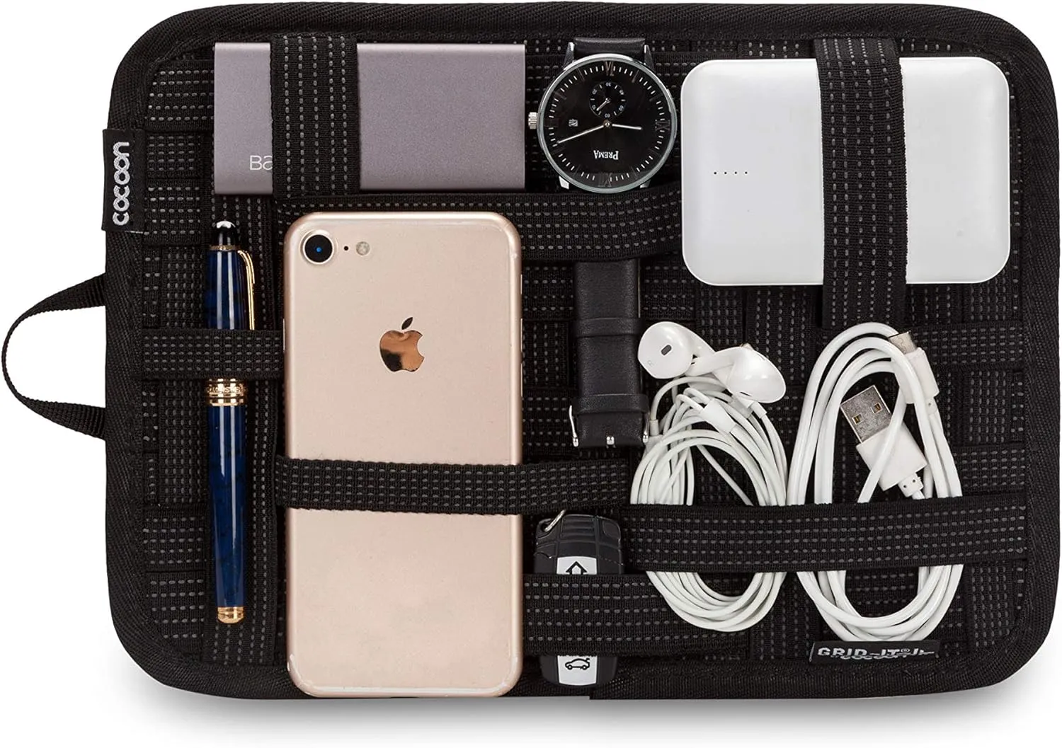 Cocoon Innovations Vault Grid-IT! Organizer with RFID-Blocking Pocket Medium (Black)
