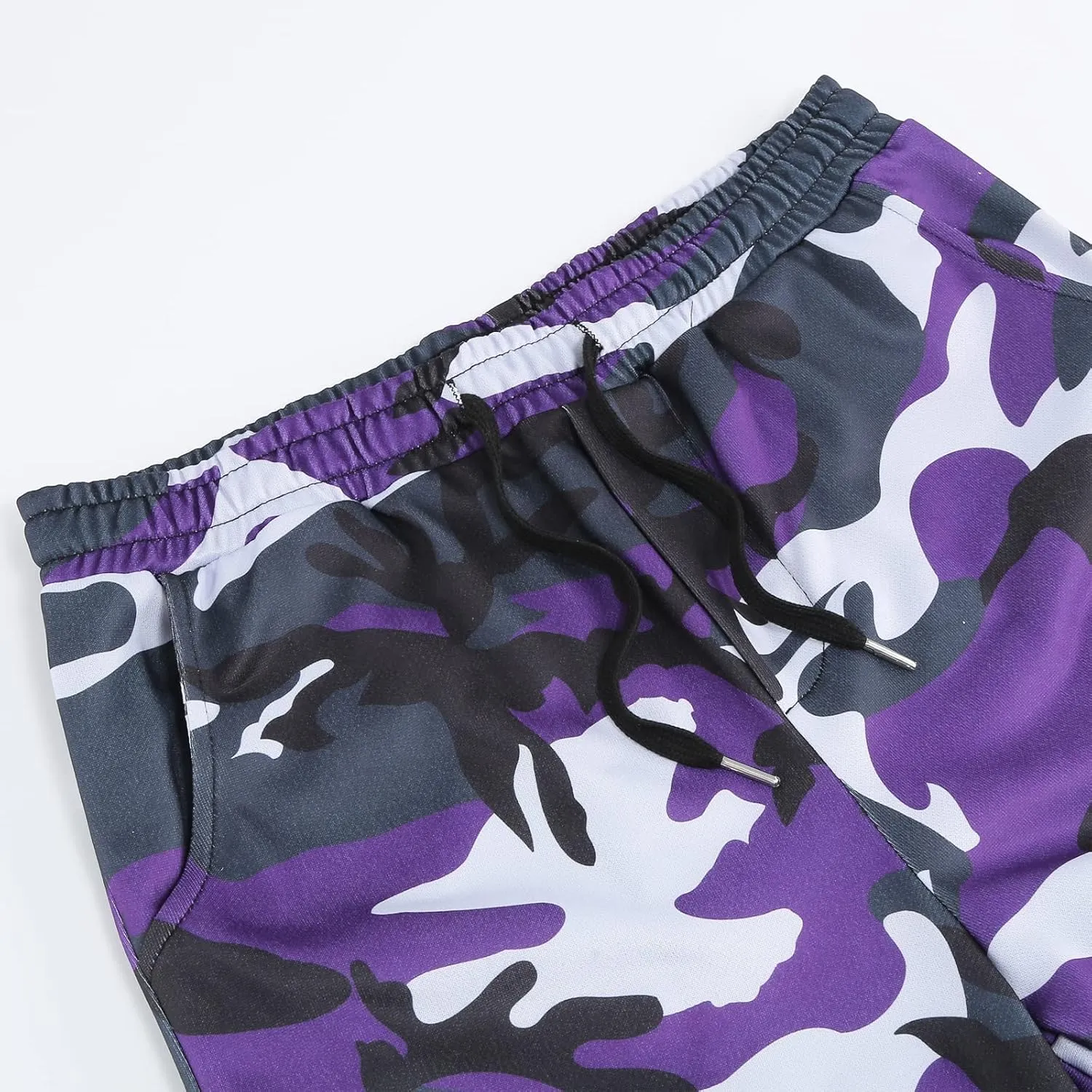 Colorful House Men Camo Cargo Jogger Sweatpants Casual Drawstring Camouflage Cargo Work Pants with Pockets