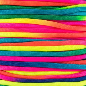 Colorful Rainbow Cord Tie Dye Style Type III 7 Strand 550 Paracord