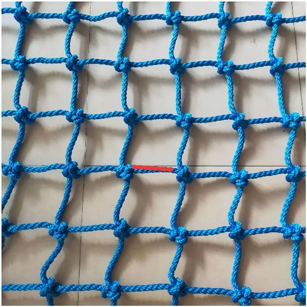 Colorful Rope Netting Heavy Duty Rock Climbing Net Climb Netting Playground Kids Rope Mesh Outdoor Ladder Swingset Cargo(8mm*10cm,1X2m/3.3X6.6ft)