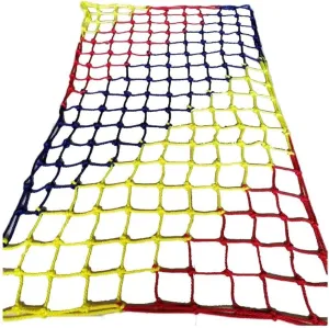 Colorful Rope Netting Heavy Duty Rock Climbing Net Climb Netting Playground Kids Rope Mesh Outdoor Ladder Swingset Cargo(8mm*10cm,1X2m/3.3X6.6ft)