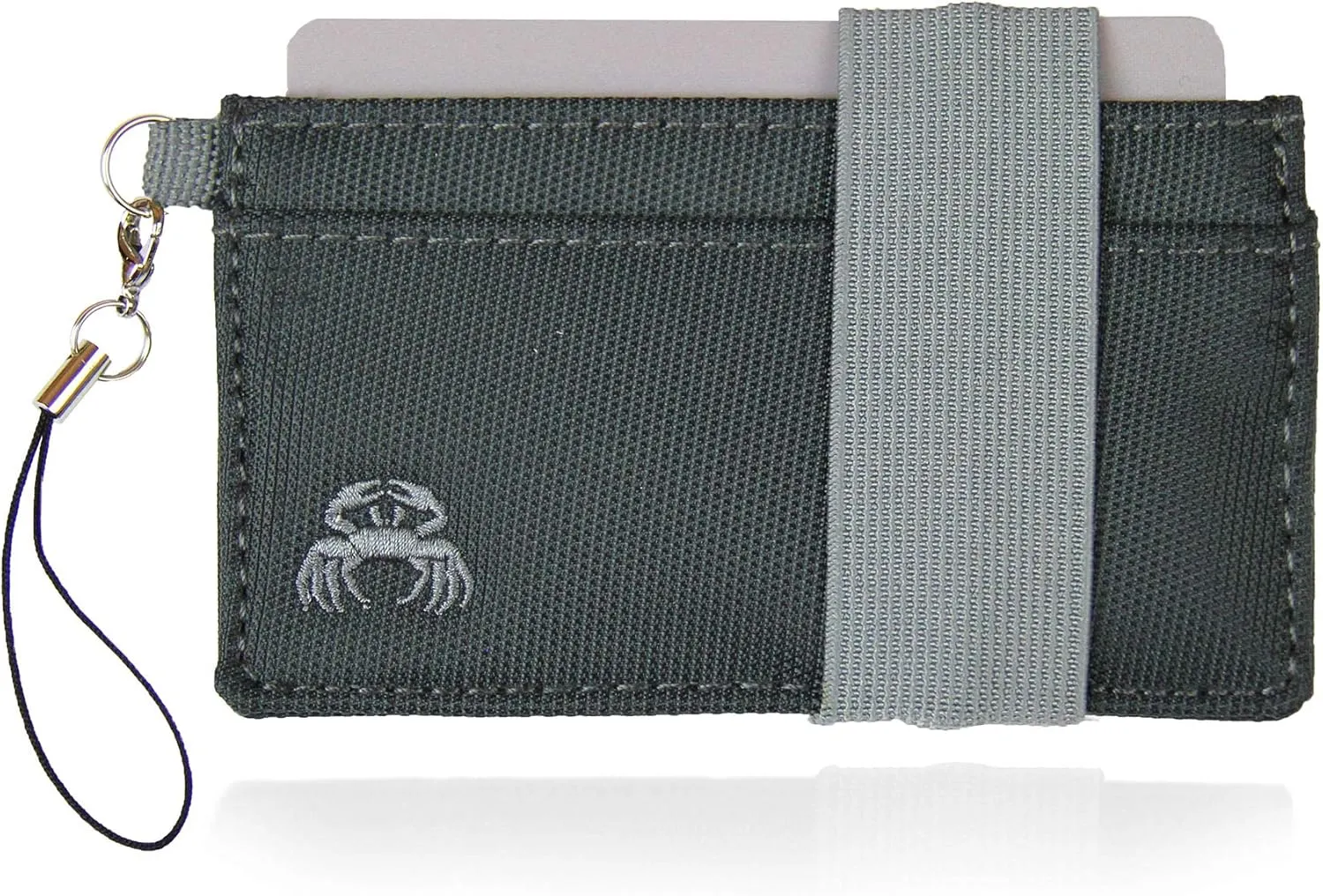 Crabby Wallet - Thin Minimalist Front Pocket Wallet - Credit Card Holder - Small Travel Wallets - Compact Wallets For Men and Women - Carry Cards, Cash, Phone, Keys- Secure Canvas Wallet - Mona
