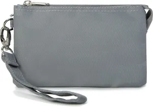 Crest Design Water Repellent Cell Phone Purse Wristlet Clutch Wallets For Women With Wrist Strap