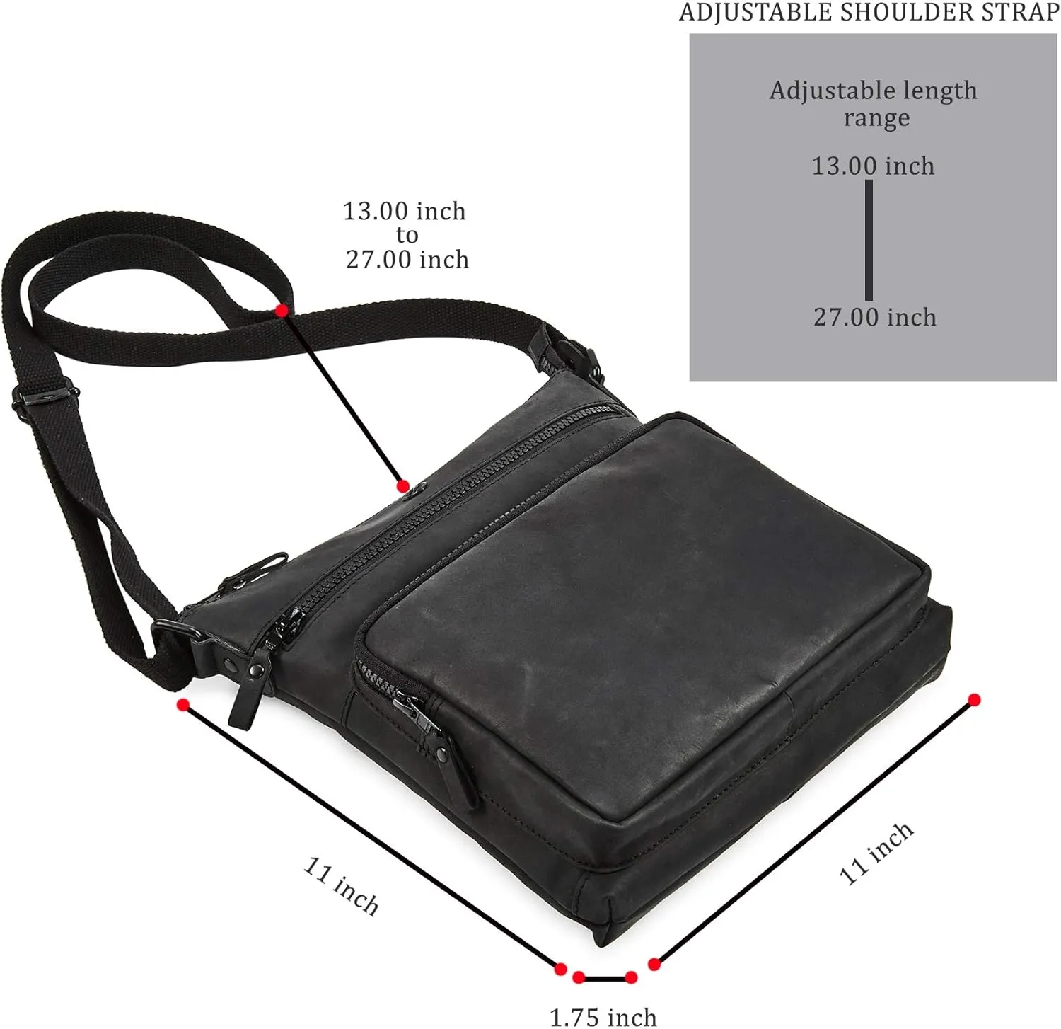 Crossbody Bags for Women Real Leather Purse Handmade Vintage Crossover Shoulder Pocketbook