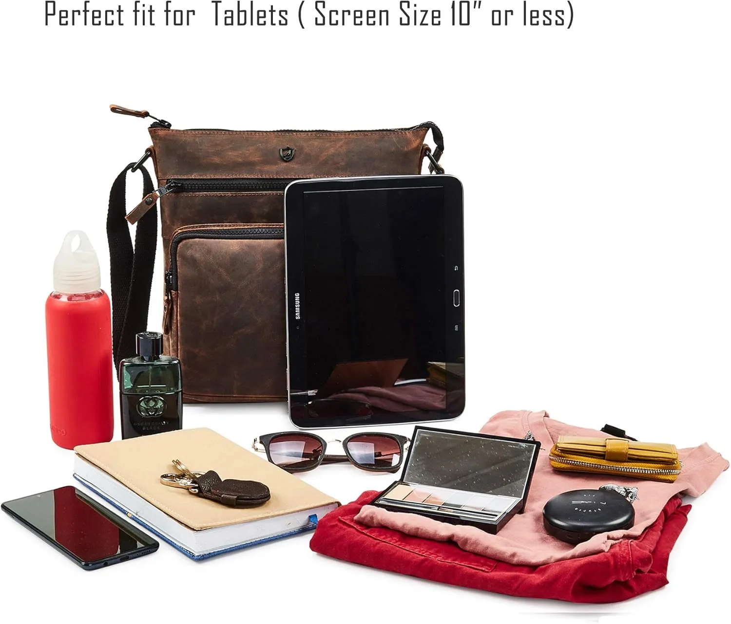 Crossbody Bags for Women Real Leather Purse Handmade Vintage Crossover Shoulder Pocketbook