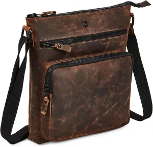 Crossbody Bags for Women Real Leather Purse Handmade Vintage Crossover Shoulder Pocketbook