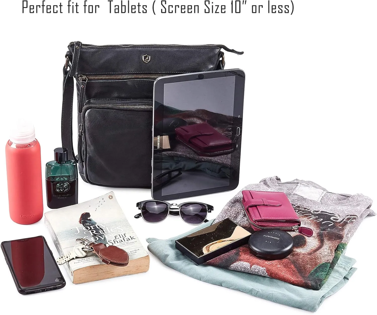 Crossbody Bags for Women Real Leather Purse Handmade Vintage Crossover Shoulder Pocketbook
