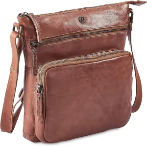 Crossbody Bags for Women Real Leather Purse Handmade Vintage Crossover Shoulder Pocketbook