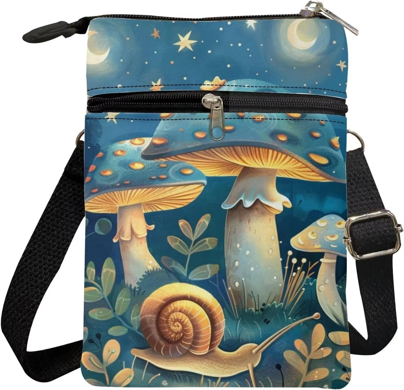 Crossbody Messenger Bag for Women Small Diagonal Bag Canvas Shoulder Bag Wallet Purse
