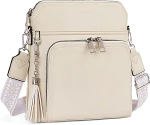 Crossbody Purse for Women,Lightweight Medium Crossbody Bag Soft Leather Women's Shoulder Handbags with Tassel
