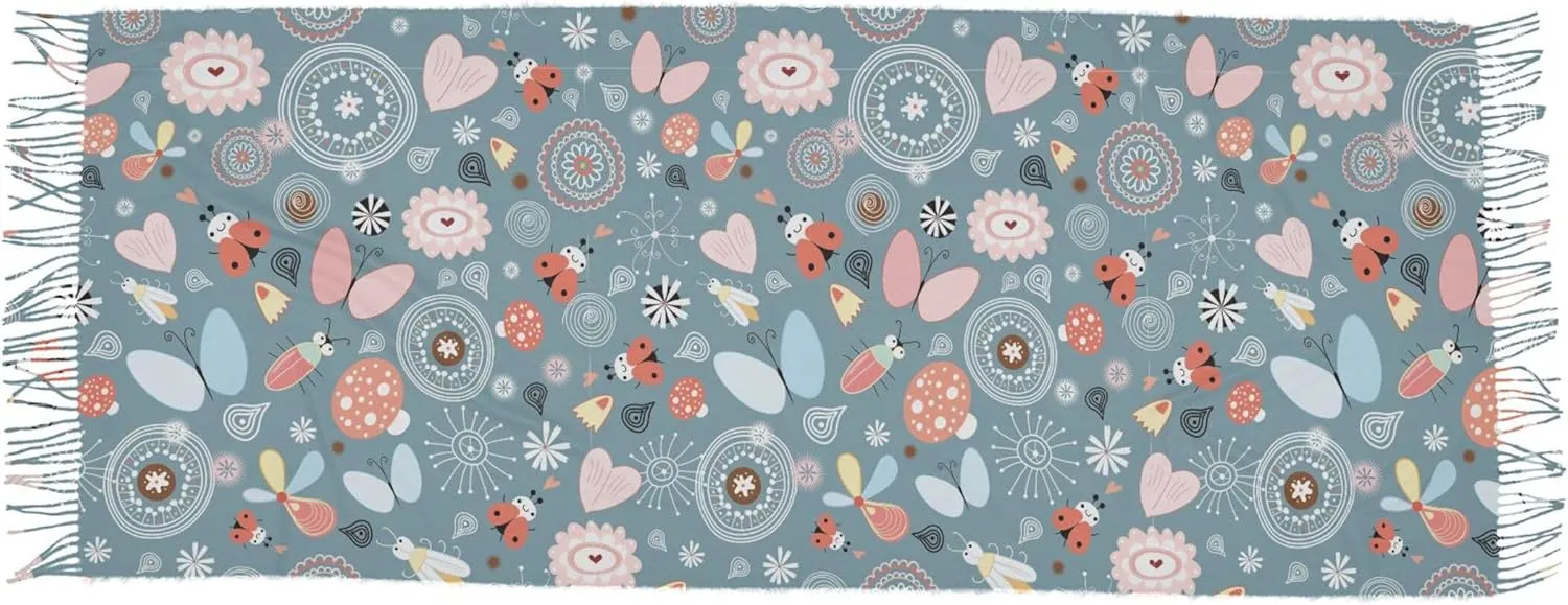 Cute Cartoon Animal Face Travel Scarf Decorative Women Shawls and Wraps Evening Pashmina Scarves
