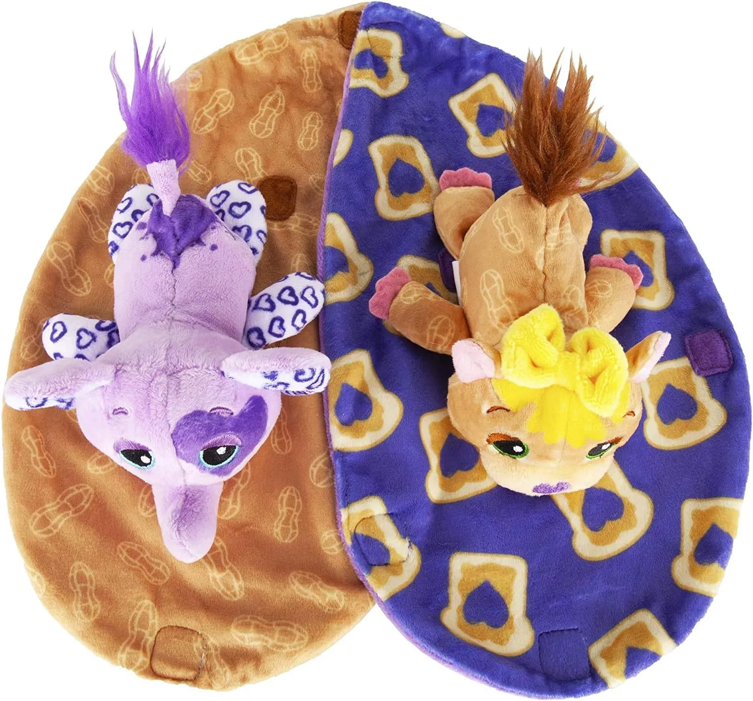 Cutetitos Taste Budditos Peanut Butter & Jelly - 2 Collectible Plush Mini Animals - Ages 3  - Series 1 - Great Gift for Girls and Boys