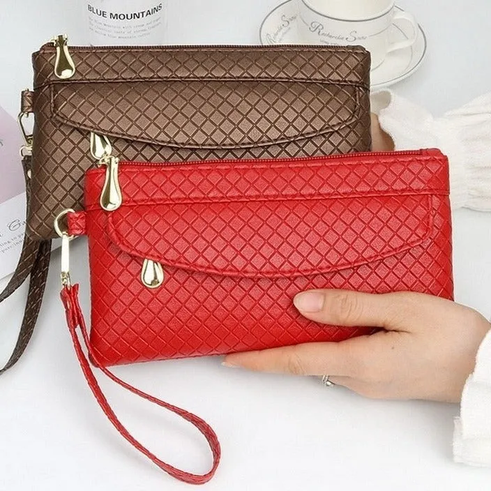 Cyflymder Pu Leather Wallet Women Clutch Women's Purse Mobile Phone Storage Wallet Female Case Phone Pocket Carteira Femme