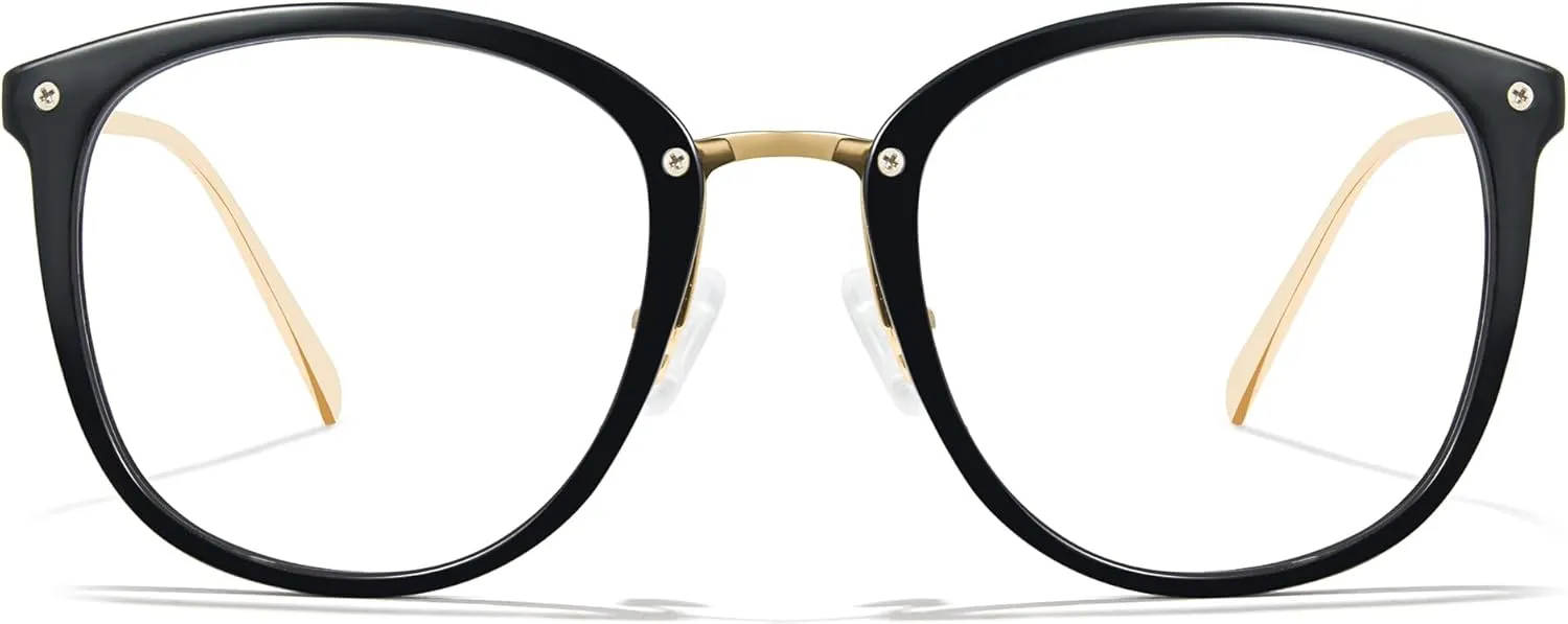 Cyxus Blue Light Glasses for Woman, Fashion Computer Glasses on Office Reduce Eye Strain Anti Migraine for Working Reading