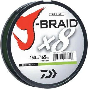 Daiwa J-Braid 150M 8-Strand Woven Round Braid Line