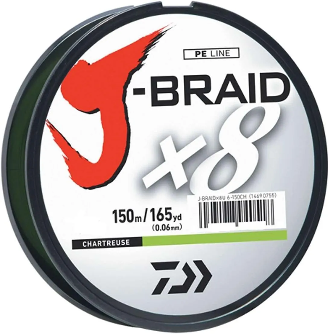 Daiwa J-Braid 150M 8-Strand Woven Round Braid Line
