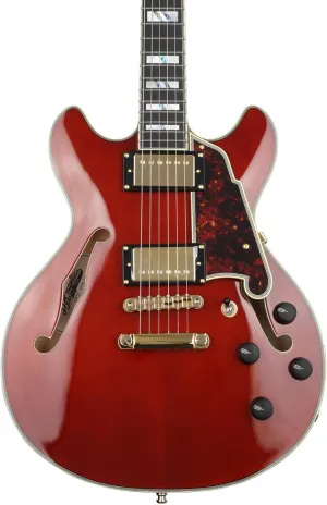 D'Angelico 6 String Semi-Hollow-Body Electrical Guitar, Right, Viola (DAEMINIDCVIOGS)