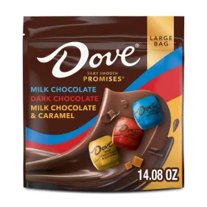 Dave Milk Chocolate, Dark Chocolate, and Chocolate & Caramel Candy Variety Bag 14.08oz