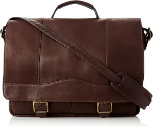 David King & Co. Porthole Brief with Inside Organizer, Cafe, One Size