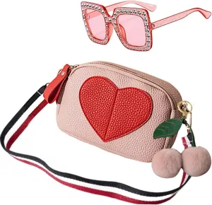 Deerhobbes Design your own Girls' Fashion-purses for teens,Small Crossbody Bag - Trendy Birthday Gift Girls 3PC