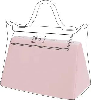 DGAZ Bag Pillow Shaper Insert for Luxury Handbags, Silky Pillow Shaper for Hermes 24/24-mini Bags(Pink,2424-mini)