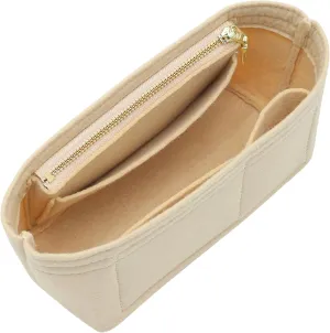 Doxo Purse Organizer Insert for Longchamp Mini/XS Handbags/Neverfull BB,Keeps Le pliage Mini Bags Neat And Shaped (XS/BB,Beige)