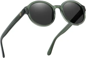 DUCO Polarized Sunglasses for Women Retro Round Women's Sunglasses Classic Vintage UV400 Shades DC1230