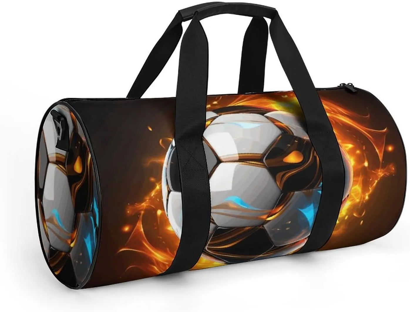 Duffel Bag for Men Women Gym Bag Cool Soccer Ball Travel Duffel Bag Waterproof Overnight Bag for Sports Workout