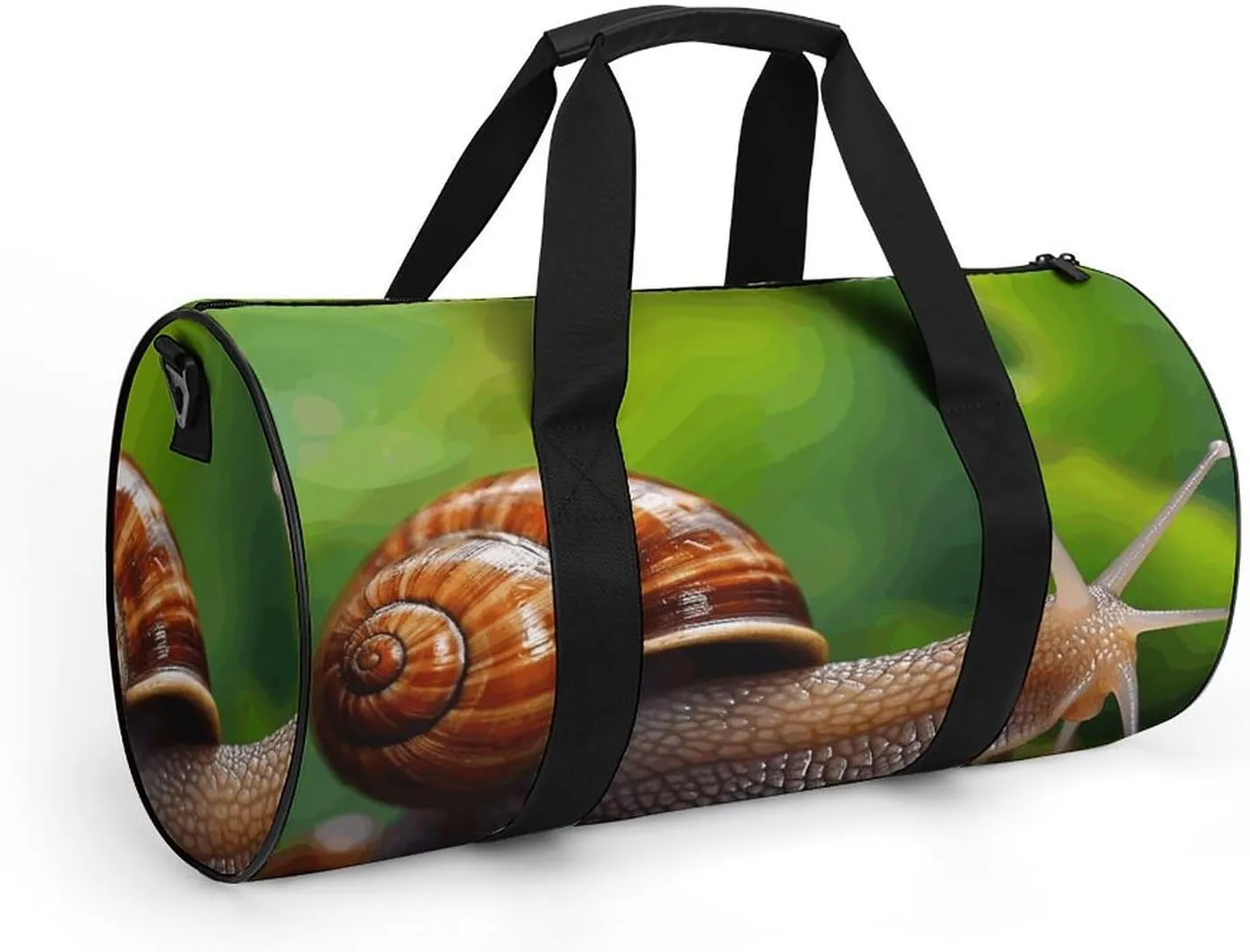 Duffel Bag for Men Women Gym Bag Wildlife Animal Snail Travel Duffel Bag Waterproof Overnight Bag for Sports Workout
