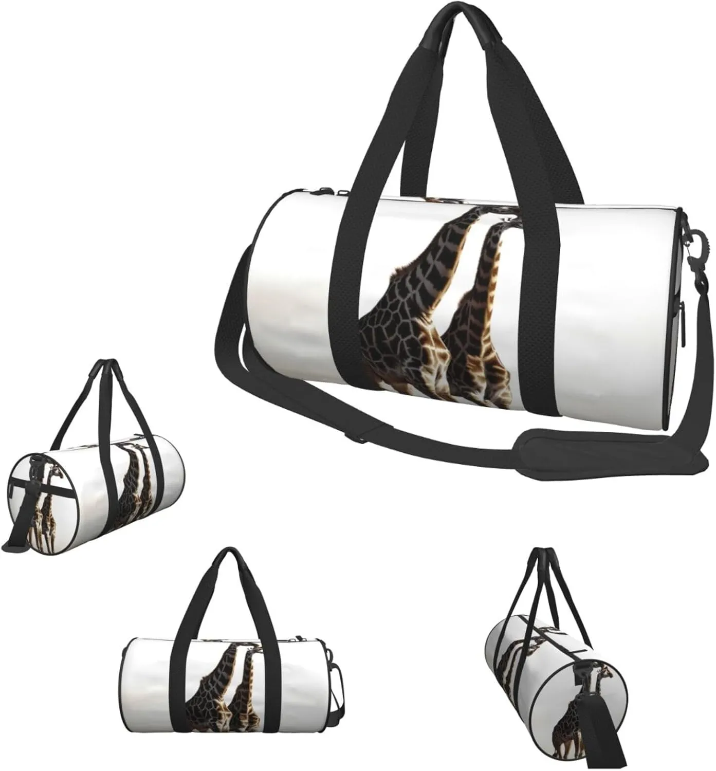 Duffel Bag for Men Women Small Gym Bag African Giraffe Travel Duffel Bag Waterproof Overnight Bag for Sports Workout