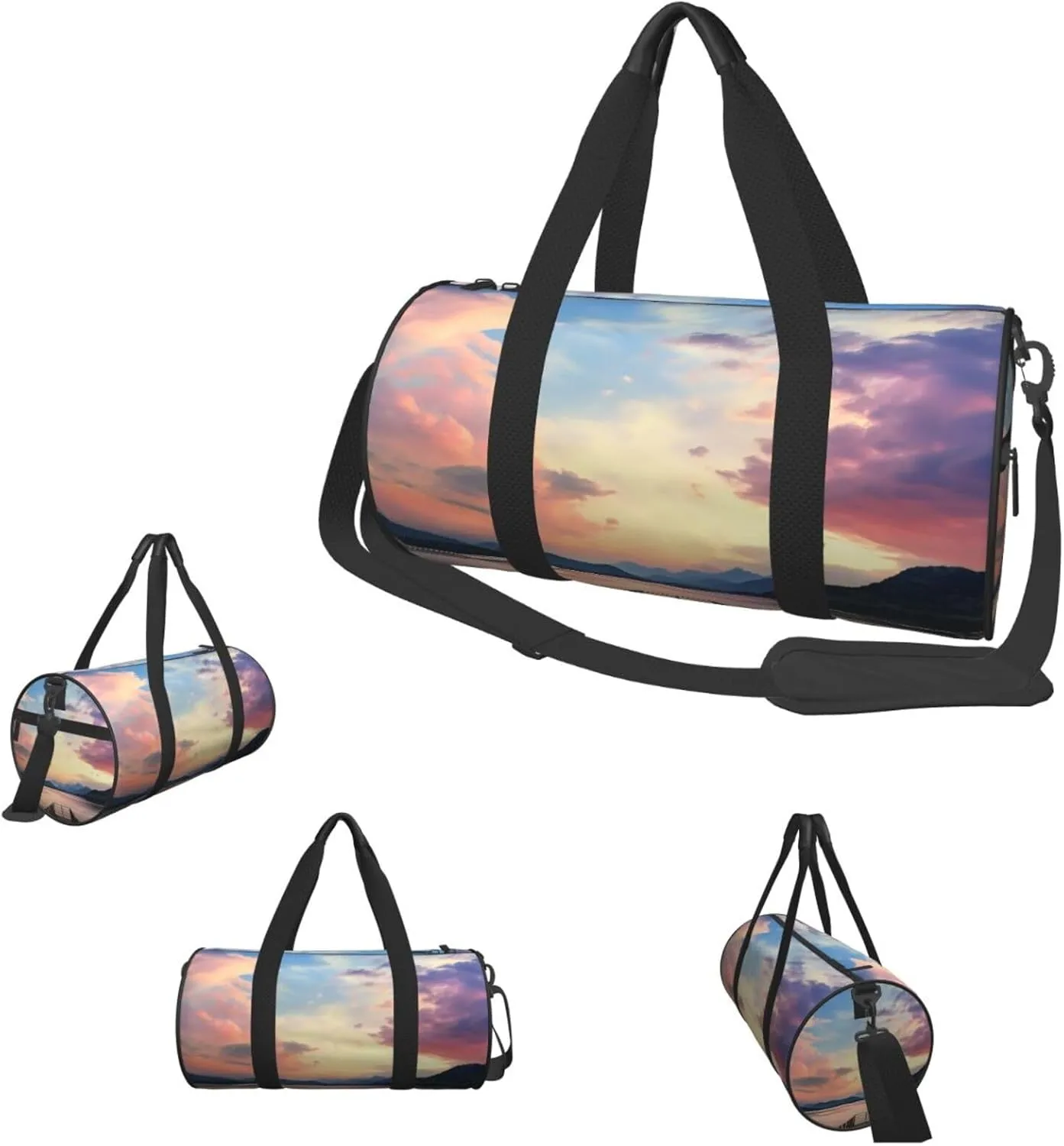 Duffel Bag for Men Women Small Gym Bag Calm sky Travel Duffel Bag Waterproof Overnight Bag for Sports Workout