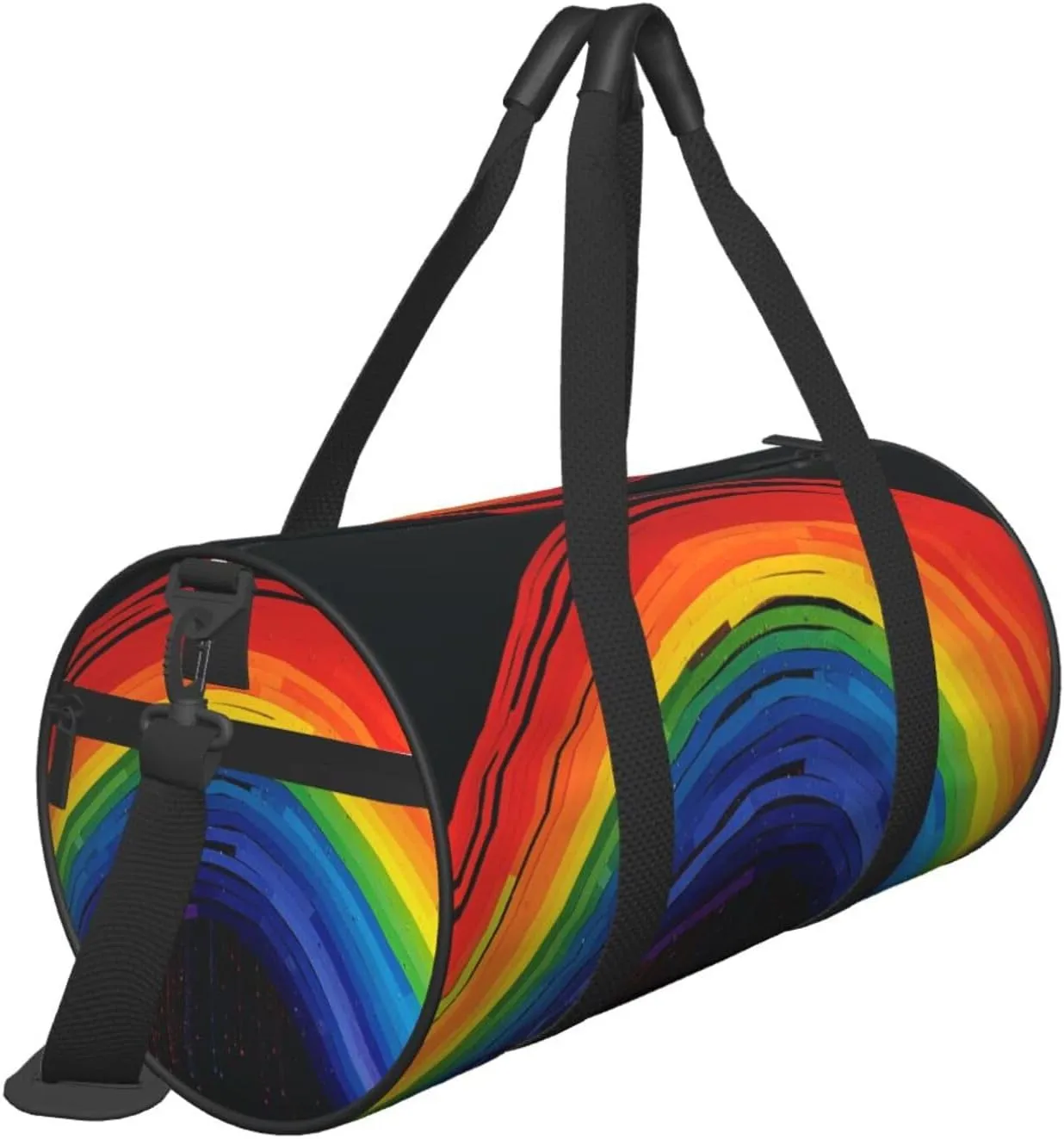 Duffel Bag for Men Women Small Gym Bag Rainbow Travel Duffel Bag Waterproof Overnight Bag for Sports Workout