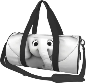 Duffel Bag for Men Women Small Gym Bag White Elephant Travel Duffel Bag Waterproof Overnight Bag for Sports Workout