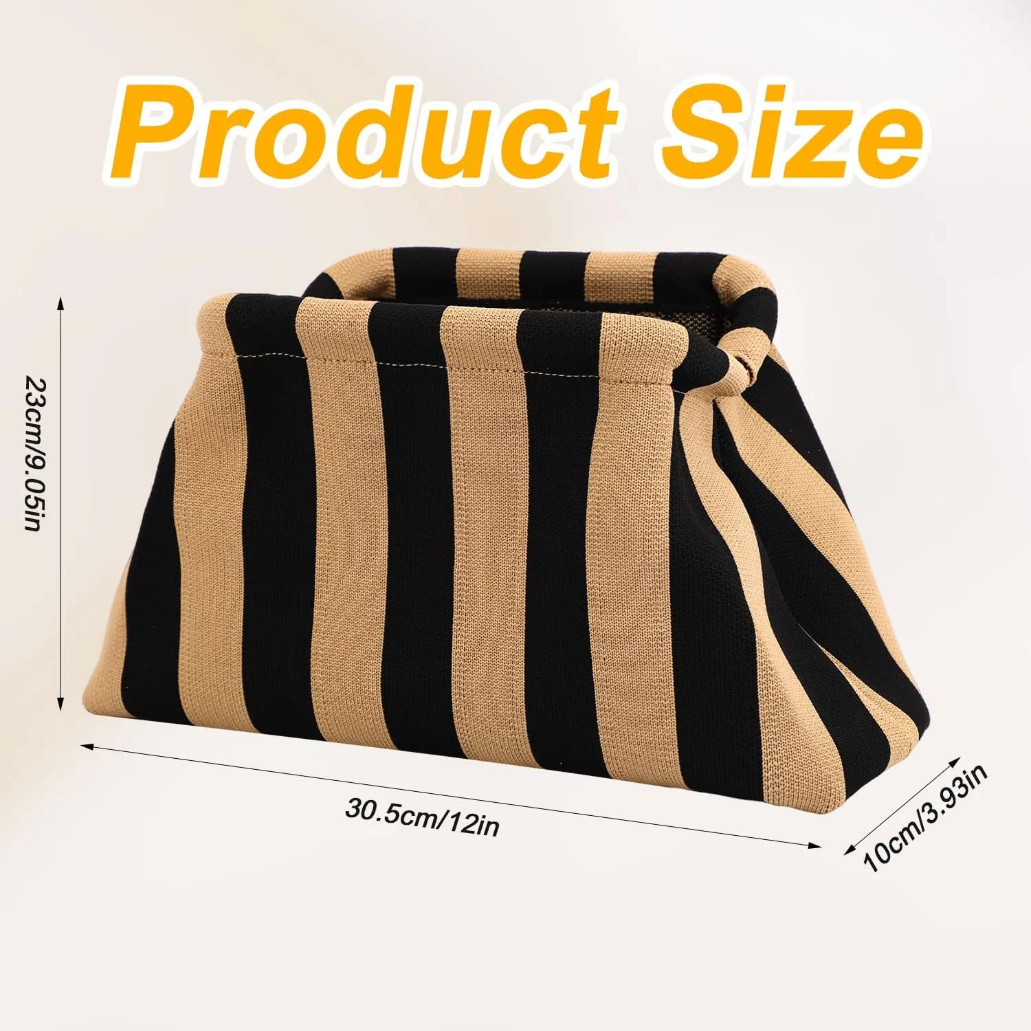 Dumpling Clutch, Premium Nylon And Polyester Colorful Crochet Purse Bag Pleated Woven Handbag for Evening Parties Beach