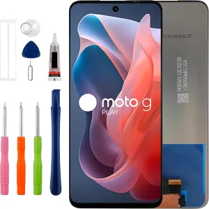 Duotipa [New] LCD Display Screen Digitizer Assembly Replacement for Moto G Play 2024 XT2413-1 XT2413-2 XT2413-3 6.5" with Technical Repair Tools Kit-Black.